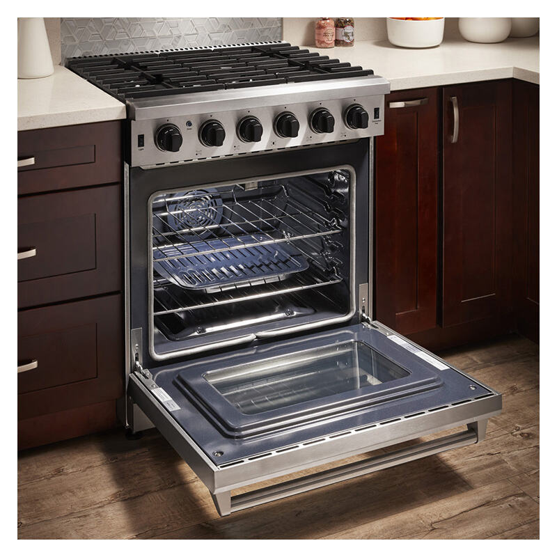 Hyxion LRG3001U 30" Gas Range in Silver Stainless