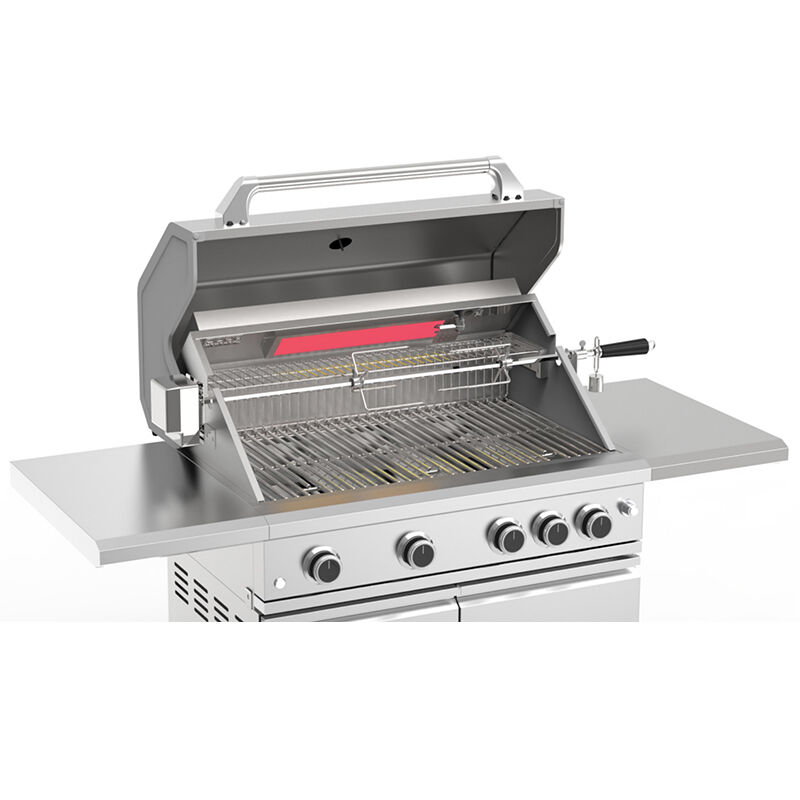 MK10SS304S Outdoor Freestanding Gas Grill with 5MB & 2SB 2 Shelves