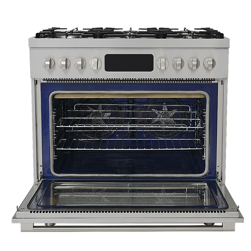 Hyxion 900mm Range Cooker with Multifunction Oven and 6-Burner Gas Hob