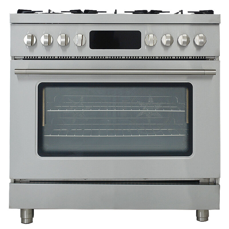 Hyxion 900mm Range Cooker with Multifunction Oven and 6-Burner Gas Hob