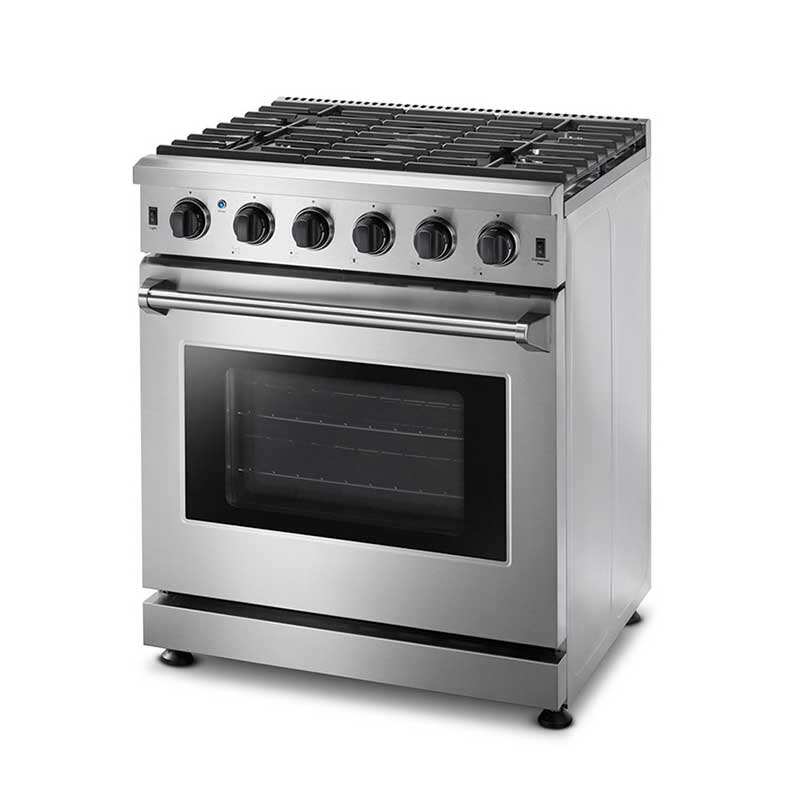 LO-RG3001U-HY 30 inch Gas Range in Silver Stainless